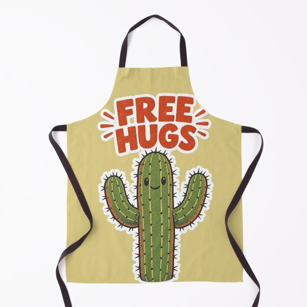 Item preview, Free Hugs Cute Cactus Irony designed and sold by NuretroStudio.