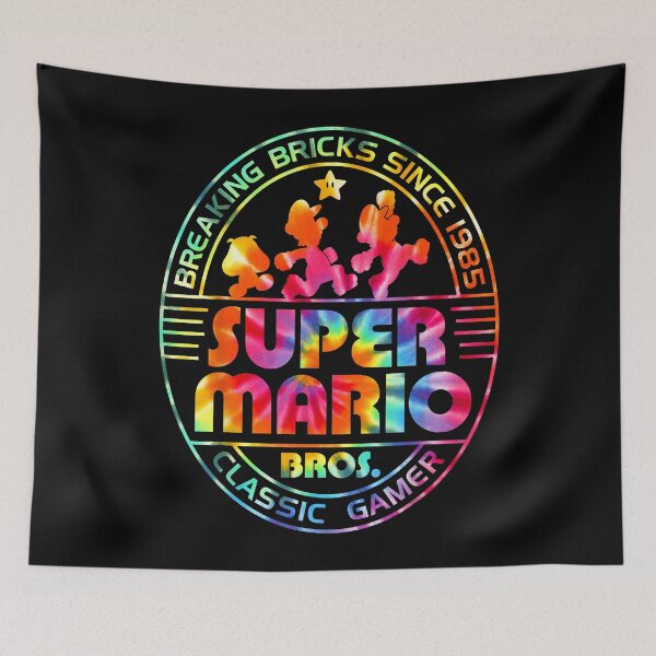 Item preview, Mens Super Mario Brick Break 85 Tie Dye Logo designed and sold by Amanysaid.