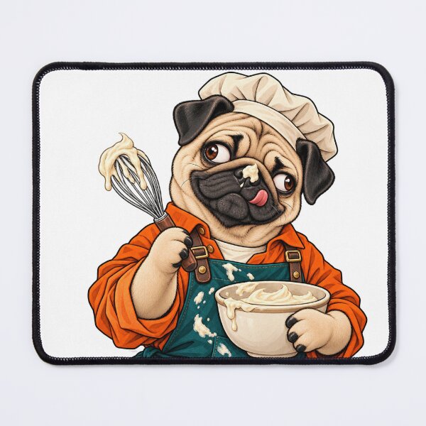 Item preview, Sweet Pug Pastry Chef designed and sold by ArtikaCreative.