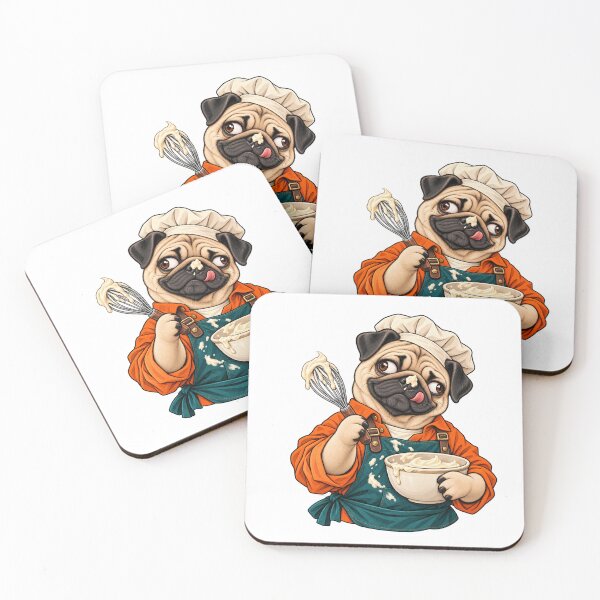 Item preview, Sweet Pug Pastry Chef designed and sold by ArtikaCreative.