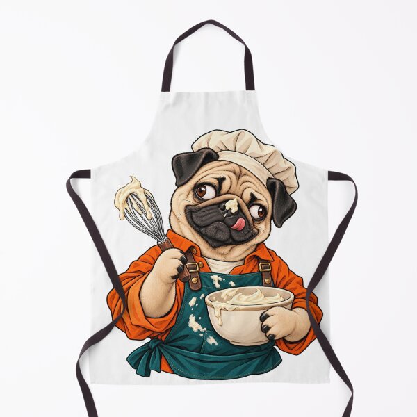 Item preview, Sweet Pug Pastry Chef designed and sold by ArtikaCreative.