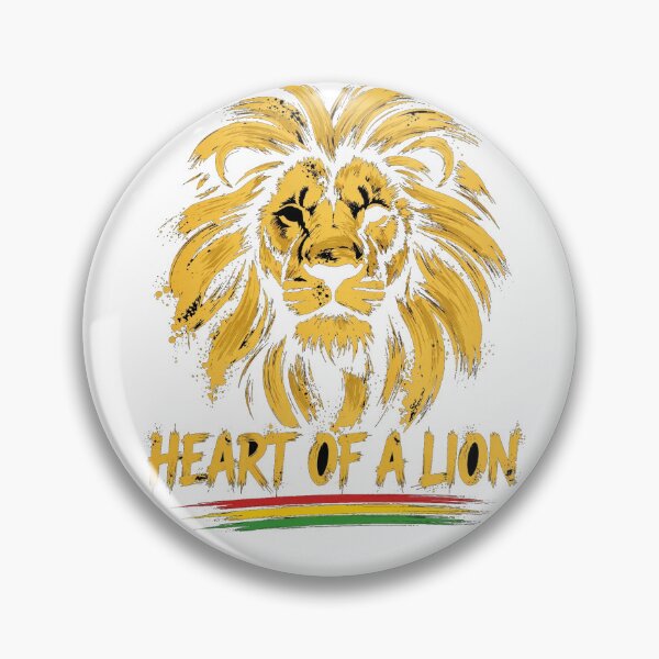 Item preview, Heart of a Lion T-Shirt — Motivational Gold Lion Shirt designed and sold by Acknowledgemi.