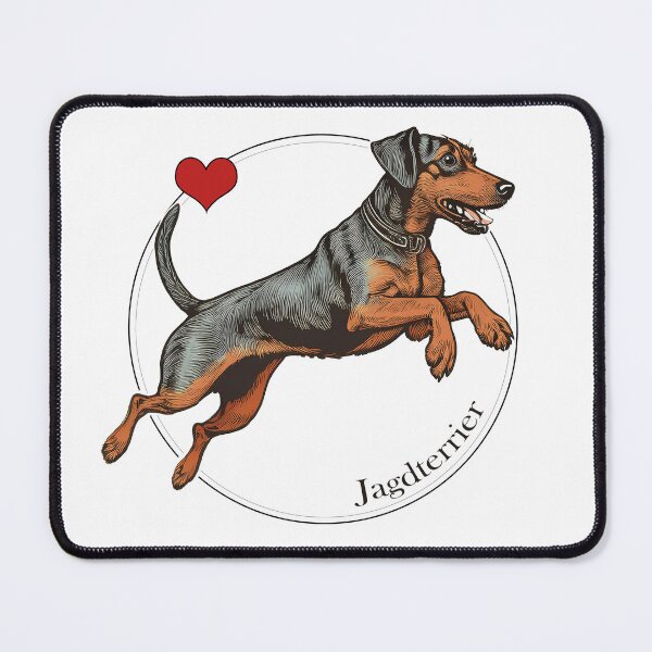 Item preview, The Velvet Death-Missile: Vintage Jagdterrier Fine Art Print designed and sold by FreiherrPK.