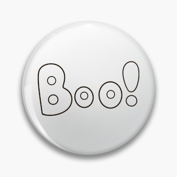 Item preview, Hand Drawn Boo Ghost Outline Typography designed and sold by Porpor Artwork.