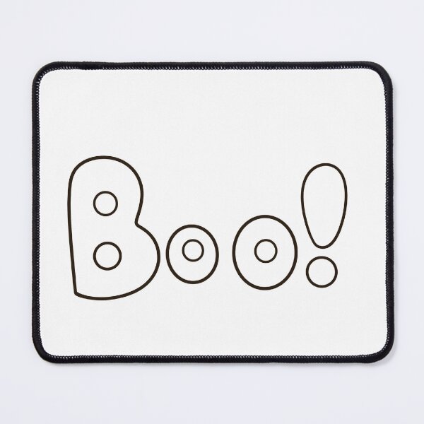Item preview, Hand Drawn Boo Ghost Outline Typography designed and sold by Porpor Artwork.