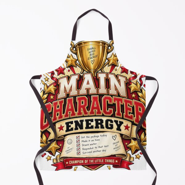 Item preview, Main Character Energy Championship Badge Design designed and sold by A Light Worker.