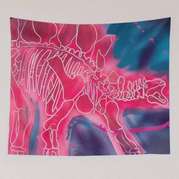 Item preview, Neon Skeleton Stegosaurus designed and sold by EmptyBeanBag.
