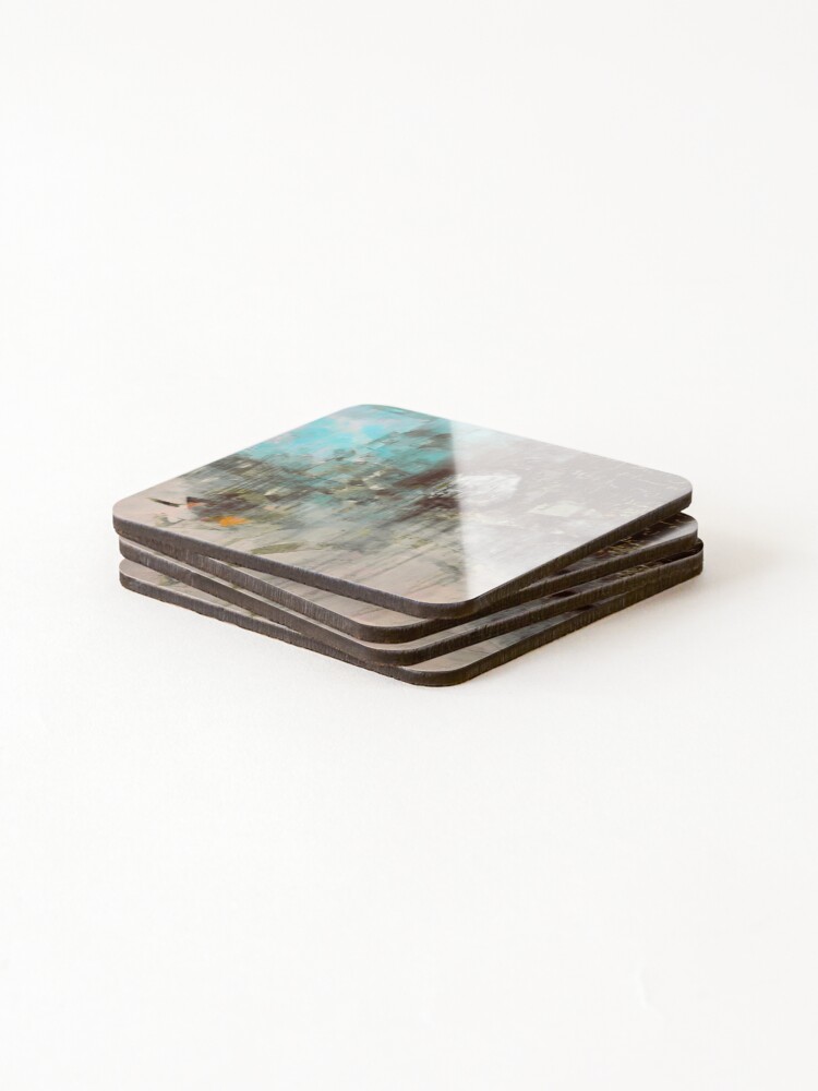 Thumbnail 4 of 5, Coasters (Set of 4), Outside In designed and sold by VeiledCurrent.