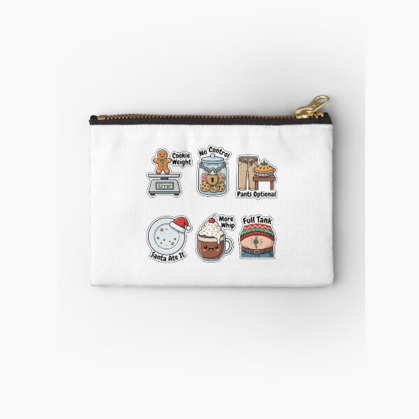 Item preview, Holiday Cookie Overload Funny Sticker Pack - Festive Eating Puns Edition designed and sold by SimpleP.