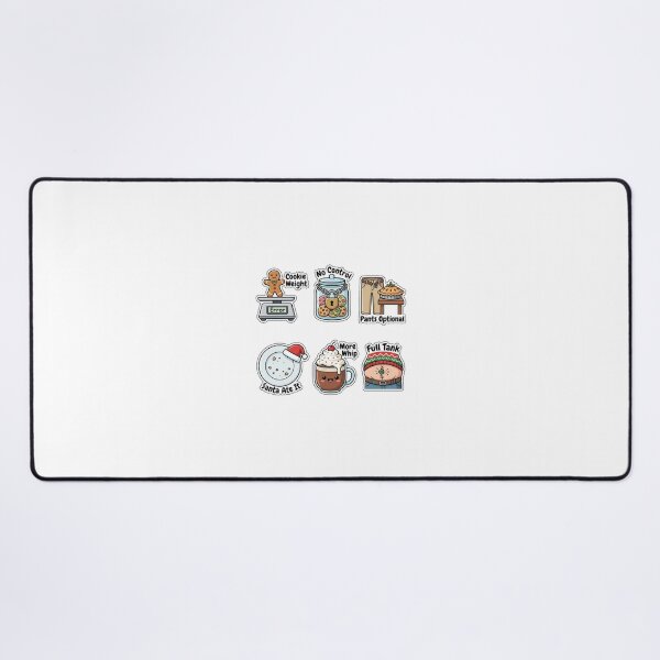 Item preview, Holiday Cookie Overload Funny Sticker Pack - Festive Eating Puns Edition designed and sold by SimpleP.