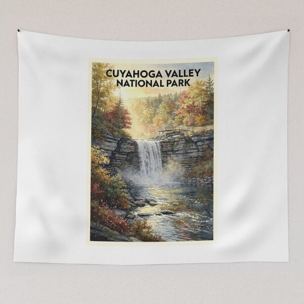 Item preview, Cuyahoga Valley National Park Ohio Vintage Watercolor Travel designed and sold by Teelogic.