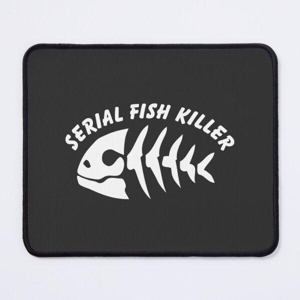 Item preview, Dark Humor Serial Fish Killer Illustration for Fishing Enthusiasts and Humor Lovers designed and sold by jeanmokovich.