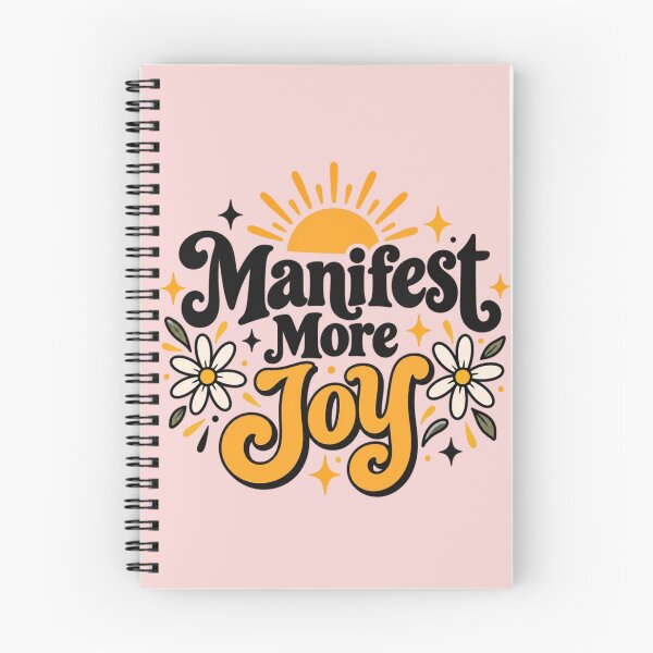 Artikelvorschau, Manifestiere mehr Freude – Positive Affirmation im Retro-Stil entworfen und verkauft von Sanika arts .