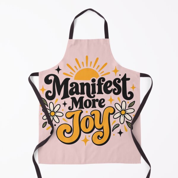 Item preview, Manifest More Joy – Positive Affirmation Retro Typography designed and sold by Sanika arts .