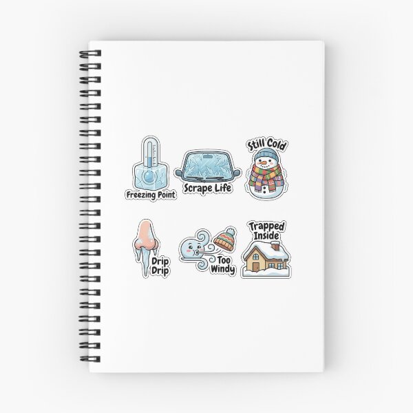 Item preview, Sarcastic Cold Weather Winter Sticker Pack - Freezing Weather Puns designed and sold by SimpleP.