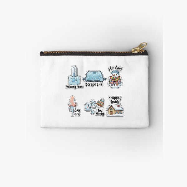 Item preview, Sarcastic Cold Weather Winter Sticker Pack - Freezing Weather Puns designed and sold by SimpleP.