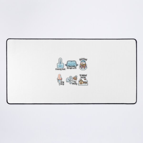 Item preview, Sarcastic Cold Weather Winter Sticker Pack - Freezing Weather Puns designed and sold by SimpleP.