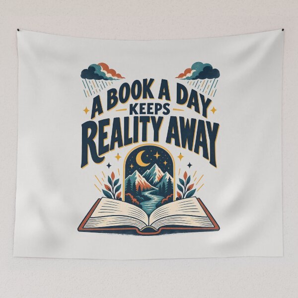 Item preview, A Book A Day Keeps Reality Away  designed and sold by MagicTheDog.