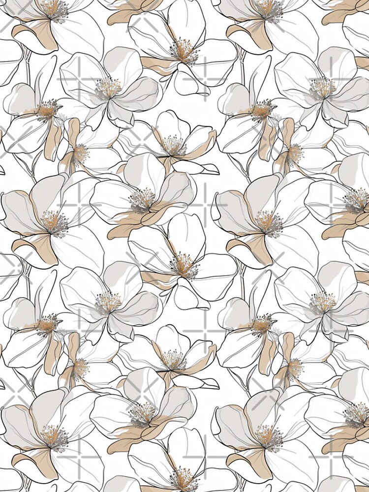 Thumbnail 4 of 4, iPhone Case, Line Floral designed and sold by ProjectShakeup.