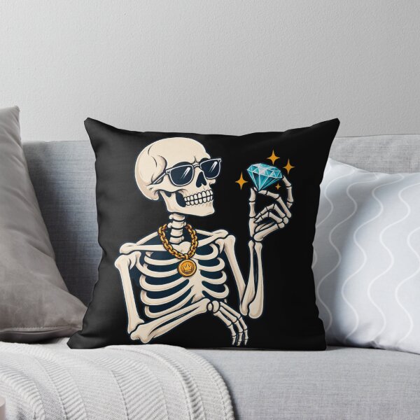 Item preview, skeleton martini cocktail lover illustrated retro design designed and sold by DariaOltes.