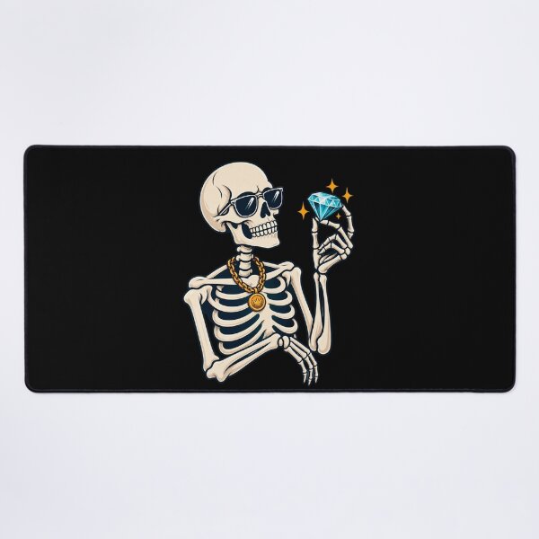 Item preview, skeleton martini cocktail lover illustrated retro design designed and sold by DariaOltes.