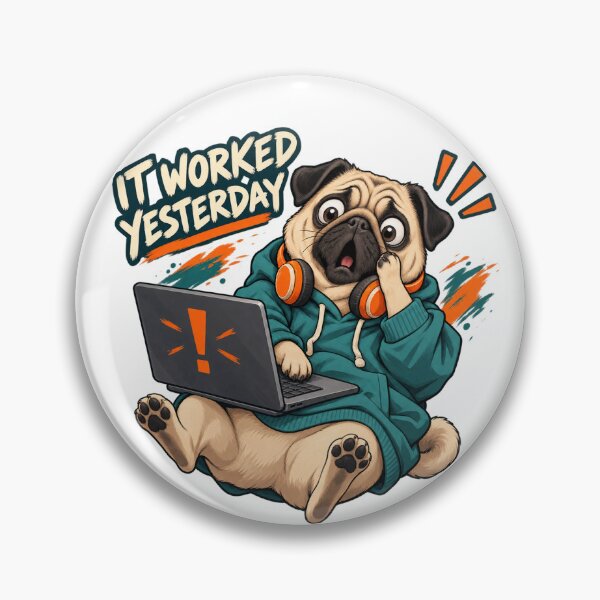 Item preview, I Worked Yesterday Funny Pug designed and sold by ArtikaCreative.