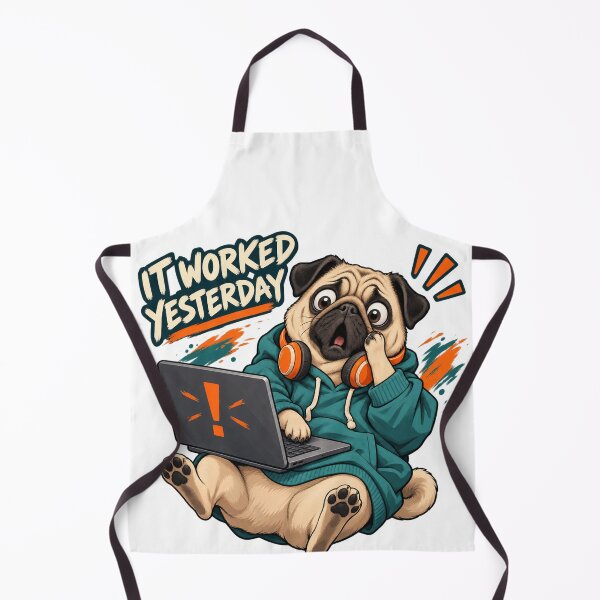 Item preview, I Worked Yesterday Funny Pug designed and sold by ArtikaCreative.