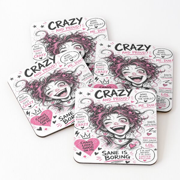Item preview, Crazy and Proud - Chaos Looks Good On Me Alt Aesthetic T-Shirt designed and sold by Sushikidsntoddlers.