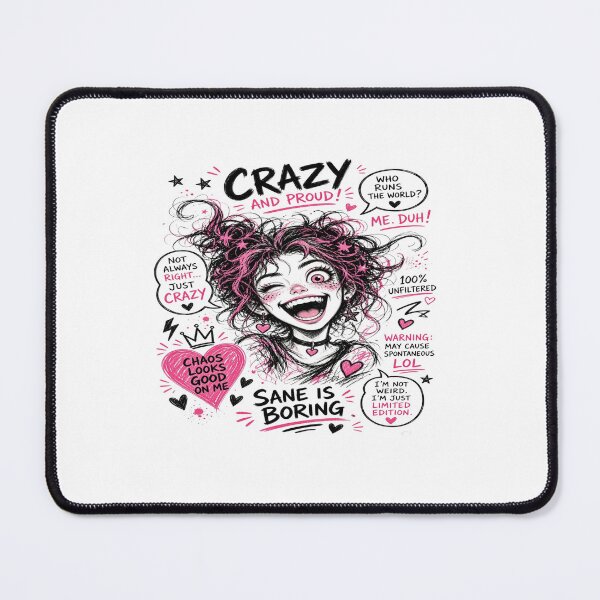 Item preview, Crazy and Proud - Chaos Looks Good On Me Alt Aesthetic T-Shirt designed and sold by Sushikidsntoddlers.