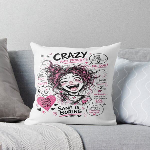 Item preview, Crazy and Proud - Chaos Looks Good On Me Alt Aesthetic T-Shirt designed and sold by Sushikidsntoddlers.