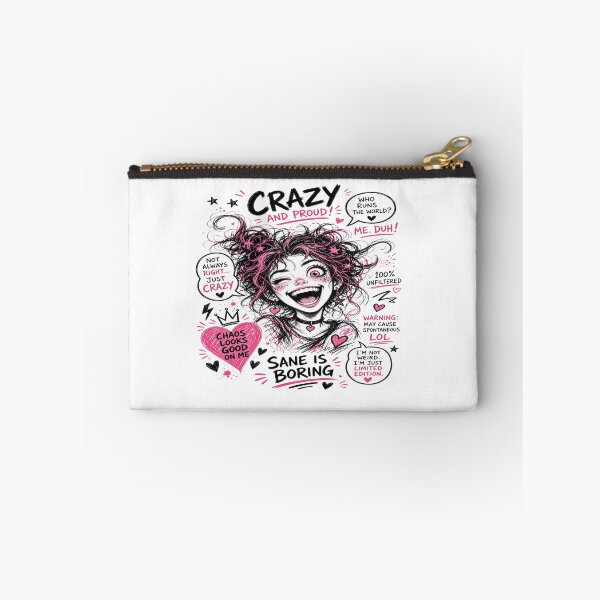 Item preview, Crazy and Proud - Chaos Looks Good On Me Alt Aesthetic T-Shirt designed and sold by Sushikidsntoddlers.