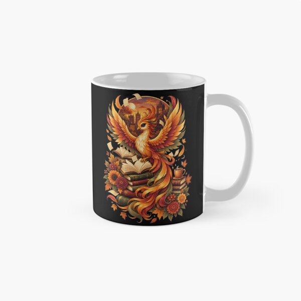 Item preview, Rising From the Pages: Cozy Fall Phoenix Bookish T-Shirt designed and sold by HOUSE OF VMH.