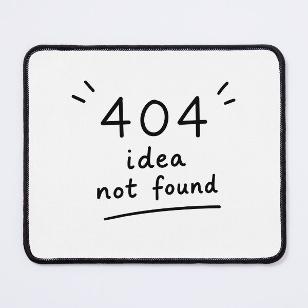 Item preview, 404 Idea Not Found Doodle designed and sold by Yael Weiss.