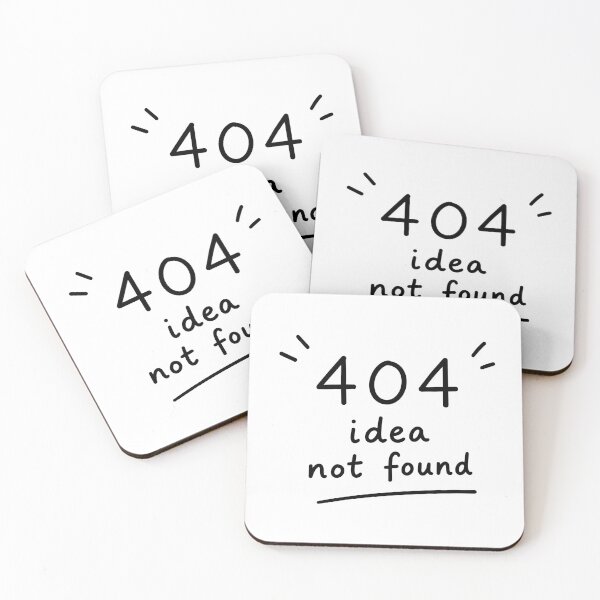 Item preview, 404 Idea Not Found Doodle designed and sold by Yael Weiss.