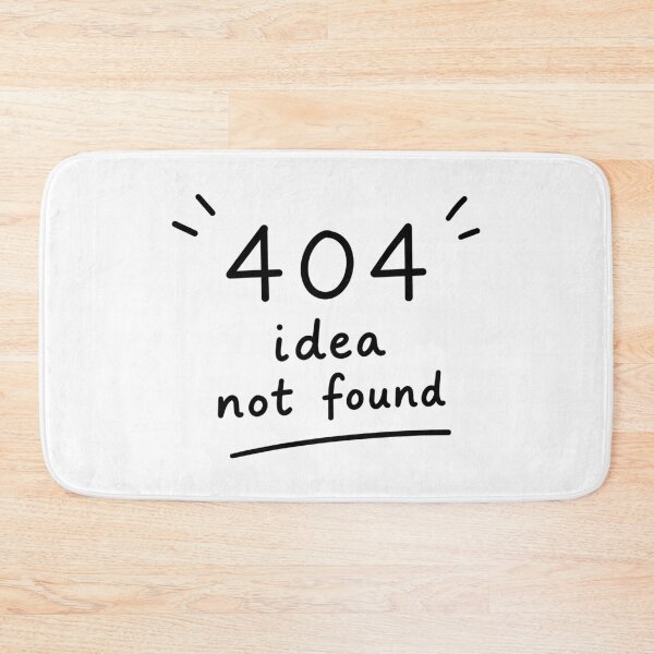 Item preview, 404 Idea Not Found Doodle designed and sold by Yael Weiss.