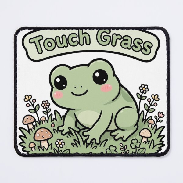 Item preview, Touch Grass Frog designed and sold by DkSpirit.