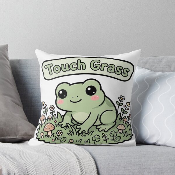 Item preview, Touch Grass Frog designed and sold by DkSpirit.