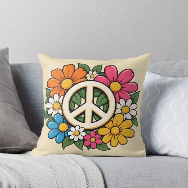 Item preview, Colorful Retro Flower Power Peace Symbol designed and sold by Infinitee8hirts.