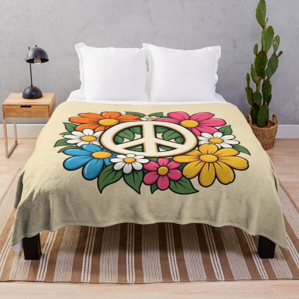 Item preview, Colorful Retro Flower Power Peace Symbol designed and sold by Infinitee8hirts.
