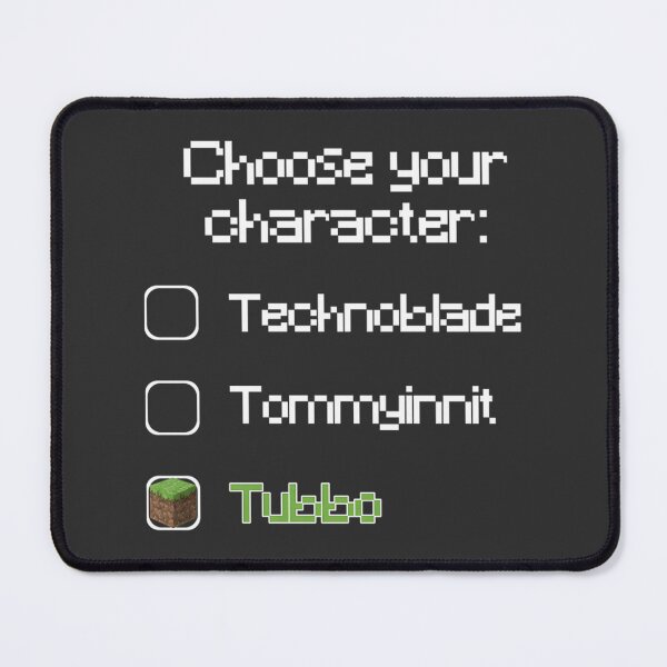 Item preview, Choose Your Character Tubbo Inspired Gaming Design designed and sold by kody2536.
