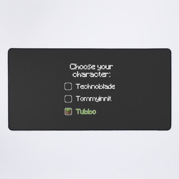 Item preview, Choose Your Character Tubbo Inspired Gaming Design designed and sold by kody2536.
