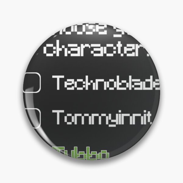 Item preview, Choose Your Character Tubbo Inspired Gaming Design designed and sold by kody2536.