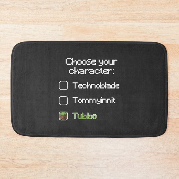 Item preview, Choose Your Character Tubbo Inspired Gaming Design designed and sold by kody2536.