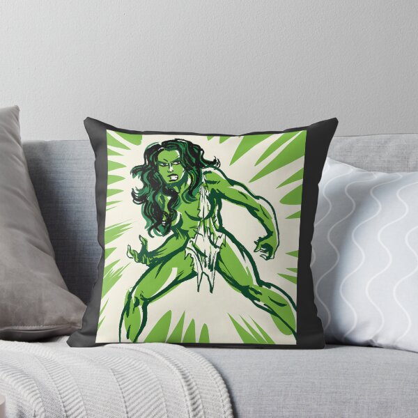 Item preview, Powerful Green Superhero Female Character Illustration designed and sold by wordonmyapparel.