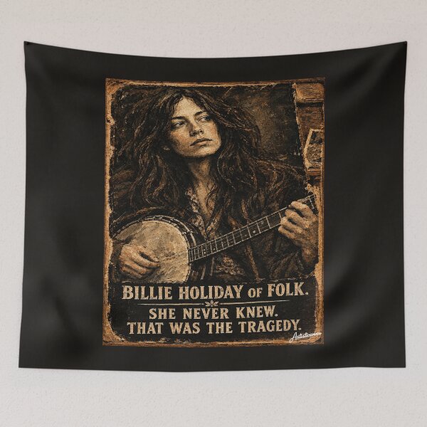 Item preview, The Banjo and the Ache — Karen Dalton Folk Blues Portrait designed and sold by Artisticanvas.