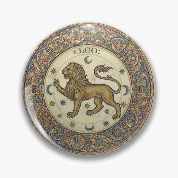 Item preview, The Royal Menace: Medieval Zodiac Leo Manuscript Art Print designed and sold by FreiherrPK.