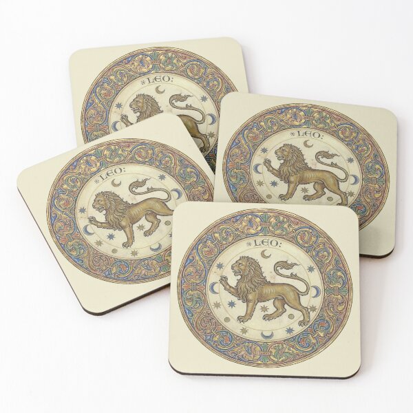 Item preview, The Royal Menace: Medieval Zodiac Leo Manuscript Art Print designed and sold by FreiherrPK.