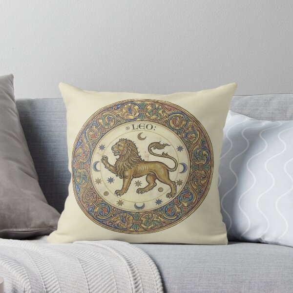 Item preview, The Royal Menace: Medieval Zodiac Leo Manuscript Art Print designed and sold by FreiherrPK.