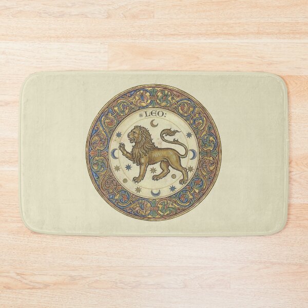 Item preview, The Royal Menace: Medieval Zodiac Leo Manuscript Art Print designed and sold by FreiherrPK.
