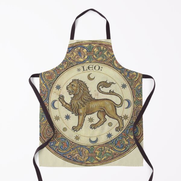 Item preview, The Royal Menace: Medieval Zodiac Leo Manuscript Art Print designed and sold by FreiherrPK.
